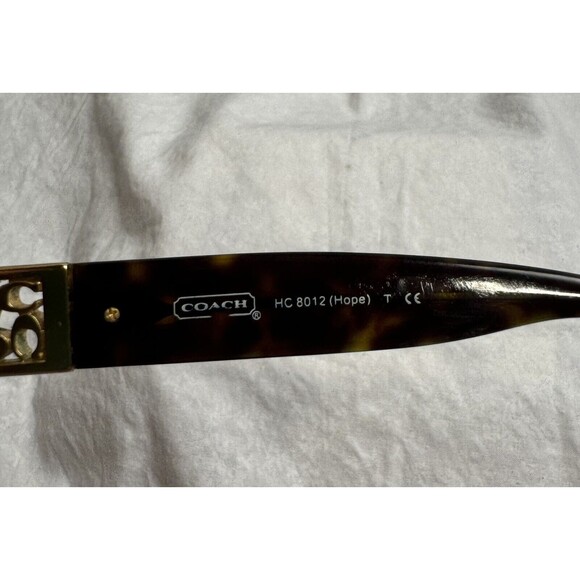 Coach HC 8012 Hope 5001/13 Oval Dark Tortoise Sunglasses 53-15-140 Frame Only - Picture 5 of 8